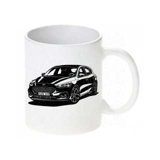 Ford Focus  (ab 2018 )  Tasse / Keramikbecher m. Aufdruck