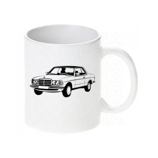 Mercedes Benz 200 - 280 W123 Coup (C123; 1975-1986) -  Tasse / Keramikbecher m. Aufdruck