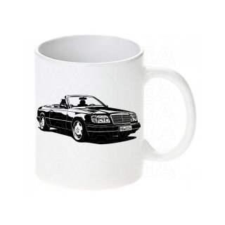 Mercedes Benz W124 Cabriolet A124  (91-97)  - Tasse / Keramikbecher m. Aufdruck