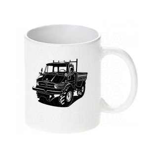 Mercedes UNIMOG 421  (1966 - 1988) Tasse / Keramikbecher m. Aufdruck