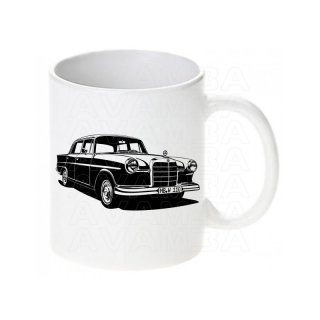 Mercedes W110 Heckflosse (2) (1961 - 1968) - Tasse / Keramikbecher m. Aufdruck