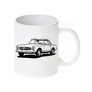 Mercedes W113 Pagode Version4  230 SL 250 SL 280 SL -  Tasse / Keramikbecher m. Aufdruck