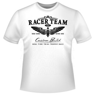 Racer Team Biker Vintage / Retro T-Shirt/Kapuzenpullover (Hoodie)