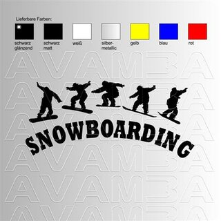 Snowboard - Snowboarding (6) Aufkleber Sticker