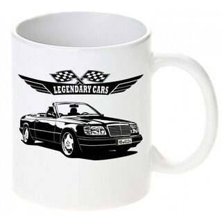 Mercedes Benz W124 Cabriolet A124  (91-97)  - Tasse / Keramikbecher m. Aufdruck