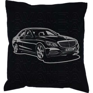 Mercedes Benz W205  C-Klasse  (2014 - )  -Car-Art-Kissen / Car-Art-Pillow