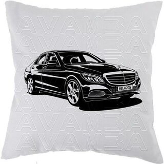 Mercedes Benz W205  C-Klasse  (2014 - )  -Car-Art-Kissen / Car-Art-Pillow