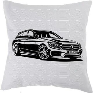 Mercedes Benz S205 C-Klasse Kombi  (2014 - )   - Car-Art-Kissen / Car-Art-Pillow