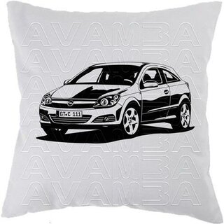 OPEL Astra H GTC   (2006 - 2010)  - Car-Art-Kissen / Car-Art-Pillow