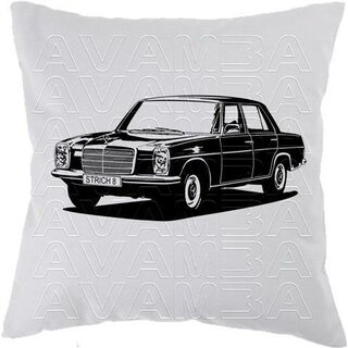 Mercedes Strich Acht /8 W114 W115 200 280 Limo V3 - Car-Art-Kissen / Car-Art-Pillow