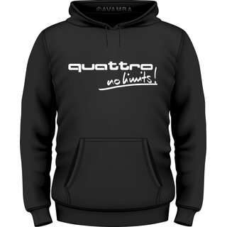 quattro - no limits ! Audi-Kultshirt Fanshirt T-Shirt / Kapuzenpullover (Hoodie)