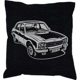 Peugeot 504 Limousine (1968 - 1983) Car-Art-Kissen / Car-Art-Pillow