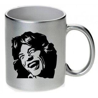 Mick Jagger (V1) Keramiktasse (hochglnzend u. handbedruckt)