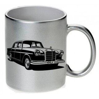 Mercedes W110 Heckflosse (2) (1961 - 1968) - Tasse / Keramikbecher m. Aufdruck