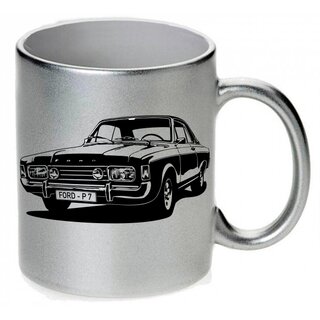 Ford 17M 20M 26M P7 Version 2 (1967-1971) Tasse / Keramikbecher m. Aufdruck