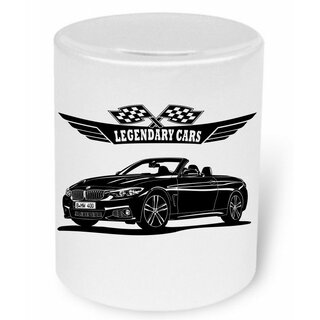 BMW 4er Cabriolet  F33 (ab 2014 ) Moneybox / Spardose mit Aufdruck