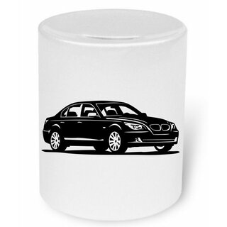 BMW 5er E60 520i - 550i M5 Version 2  (2003 -2010)  Moneybox / Spardose mit Aufdruck