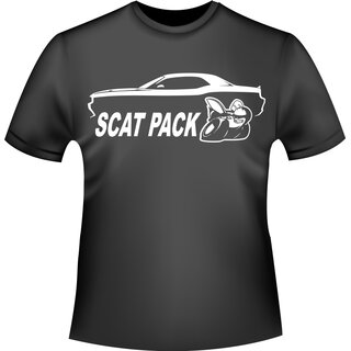 Dodge Challenger Scat Pack ArtDesign  T-Shirt / Kapuzenpullover (Hoodie)