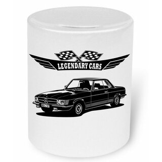 Mercedes Benz 280 - 500 SLC  Coupe W107 / C107  Version2   (1971 - 1989) - Moneybox / Spardose mit Aufdruck