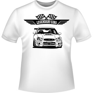 Subaru Impreza WRX STi Front 2004  T-Shirt/Kapuzenpullover (Hoodie)