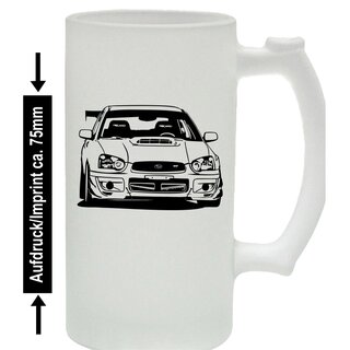 Subaru Impreza WRX STi Front 2004     Bierkrug / Beermug m. Aufdruck