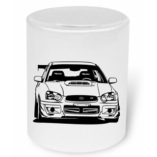 Subaru Impreza WRX STi Front 2004   Moneybox / Spardose mit Aufdruck