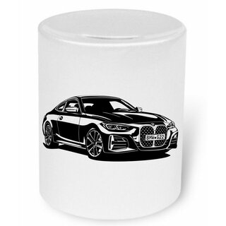 BMW 4er 2.Gen. (G22)  Moneybox / Spardose mit Aufdruck