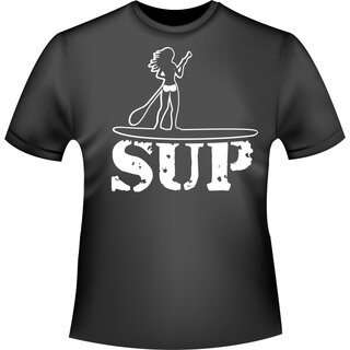 SUP Woman 2 Stand up paddling T-Shirt/Kapuzenpullover (Hoodie)