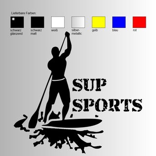  SUP Man 2 Stand up paddling Aufkleber / Sticker