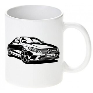 Mercedes Benz C-Klasse Coupe C205  (2021 -  ) - Tasse / Keramikbecher m. Aufdruck