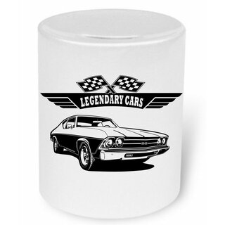 Chevrolet Chevelle Frontview  Moneybox / Spardose mit Aufdruck