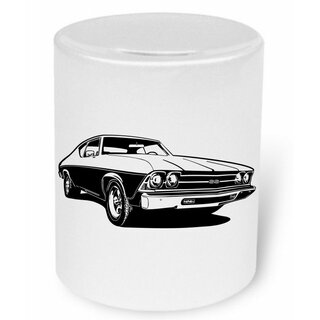 Chevrolet Chevelle Frontview  Moneybox / Spardose mit Aufdruck