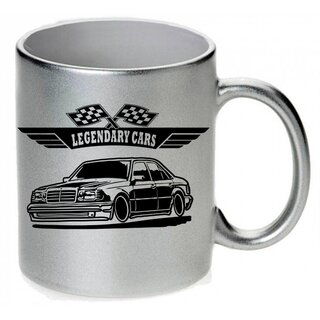 Mercedes W124 Limo CarArt Tasse / Keramikbecher m. Aufdruck