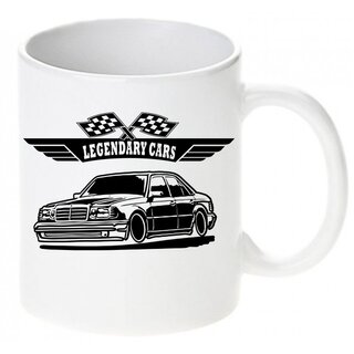 Mercedes W124 Limo CarArt Tasse / Keramikbecher m. Aufdruck