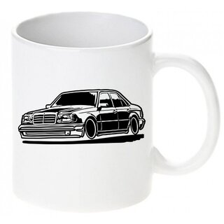 Mercedes W124 Limo CarArt Tasse / Keramikbecher m. Aufdruck