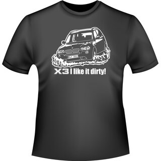 BMW X3 Offroad  T-Shirt / Kapuzenpullover (Hoodie)