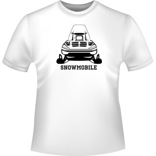 Snowmobile Front T-Shirt/Kapuzenpullover (Hoodie)