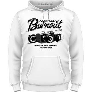 Burnout Car Vintage / Retro T-Shirt/Kapuzenpullover (Hoodie)