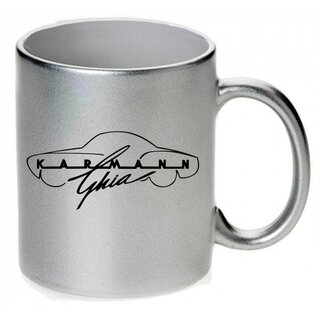 Karmann Ghia Silhouette / Schriftzug  Tasse / Keramikbecher m. Aufdruck