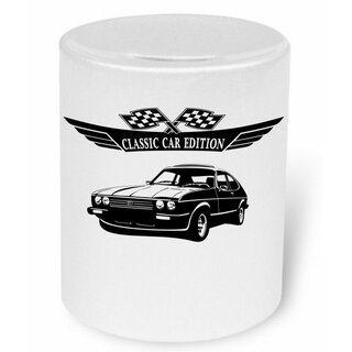 Ford Capri II / III 3 2.8i (1981-1986) Moneybox / Spardose mit Aufdruck