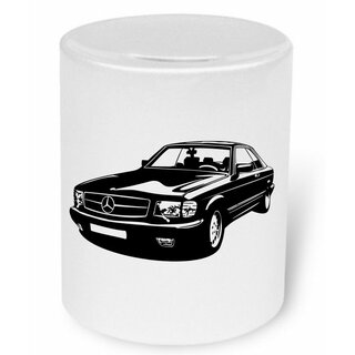 Mercedes Benz 380 SEC 420 SEC 500 SEC  (C126; 1981-1991)- Moneybox / Spardose mit Aufdruck