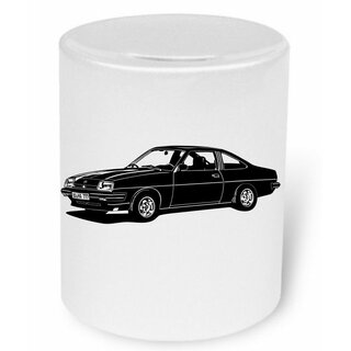 OPEL Manta B Version3 (1975-1988) Moneybox / Spardose mit Aufdruck