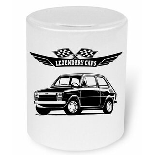 Fiat 126 Bambino  Moneybox / Spardose mit Aufdruck