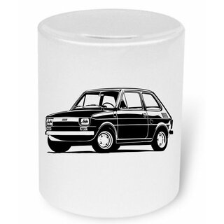 Fiat 126 Bambino  Moneybox / Spardose mit Aufdruck