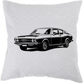 Audi 100 Coupe C1 Typ F104 Version2 (1968 - 1976) Car-Art-Kissen / Car-Art-Pillow