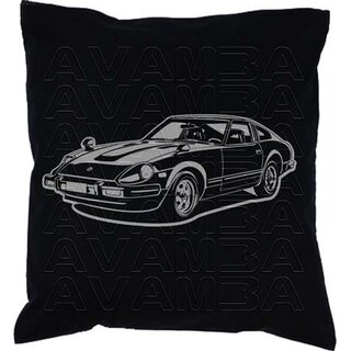 Datsun 280Z 260Z 240Z  Version 2 (Datsun-Nissan 1969 - 1978) Car-Art-Kissen / Car-Art-Pillow