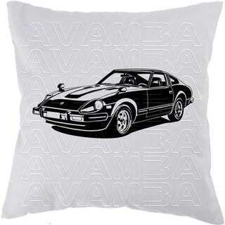 Datsun 280Z 260Z 240Z  Version 2 (Datsun-Nissan 1969 - 1978) Car-Art-Kissen / Car-Art-Pillow