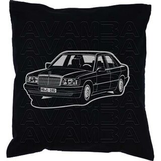 Mercedes Benz 190E  W201 (1982-1993) - Car-Art-Kissen / Car-Art-Pillow