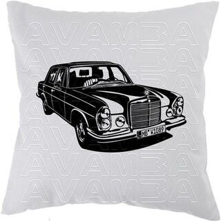 Mercedes Benz 250 S - 300 SEL  W108 - W109 Version2 (1965-1972) -Car-Art-Kissen / Car-Art-Pillow