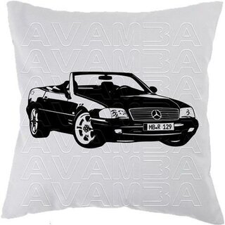 Mercedes Benz 280 - 600 SL  Roadster Cabrio Baureihe R129 (1989-2001) Car-Art-Kissen / Car-Art-Pillow